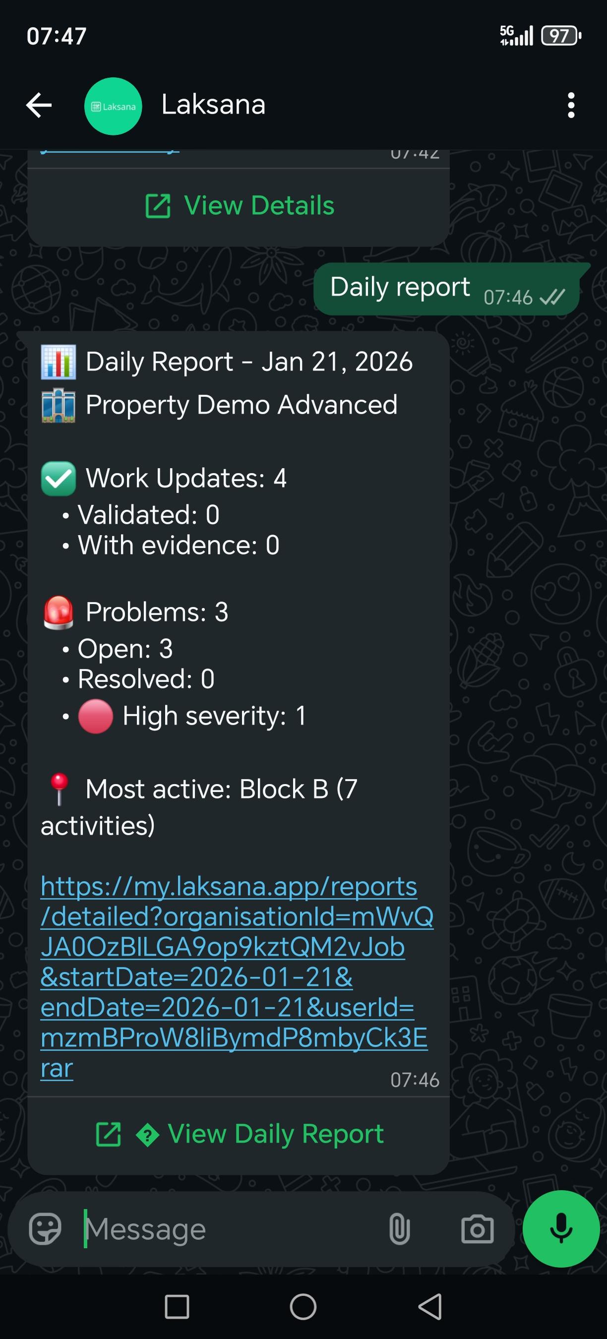 Daily Report